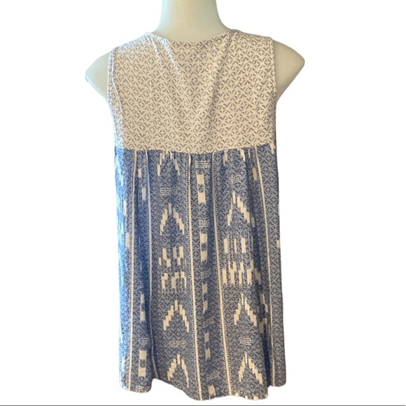 🌸NWT STYLE & Co Sleeveless Swing Tassel Blouse - size womens XS - Picture 4 of 11